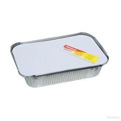 Caserola aluminiu cu capac 5buc 19*19*6cm PROSTAND