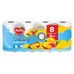 Hartie igienica Pure White Deluxe Mango 3str 8role RUTA