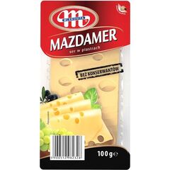 Cascaval Mazdamer felii 100g MLEKOVITA