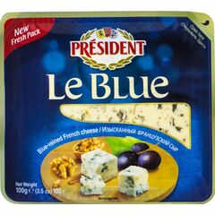 Cașcaval Le Blue 50%, 100g PRESIDENT
