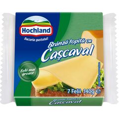 Brînză topită cu cașcaval, felii 140g HOCHLAND