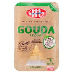 Cascaval GOUDA cu verdeata feliat 150g MLEKOVITA