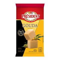 Branza cu cheag tare Gouda 180g PRESIDENT