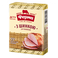 Brânză topită cu bacon 55%, 90 gr ФЕРМА