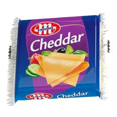 Cascaval topit Cheddar felii 130g MLEKOVITA