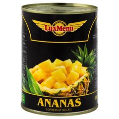 Ananas bucati 565g LUX MENU