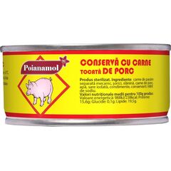 Conserva cu continut de carne Porc 300g POIANAMOL