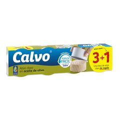 Ton in ulei de olive 3+1x65g CALVO