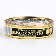 Sprote in ulei 160g RIGA GOLD