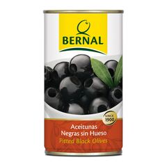 Olive negre 280/300 f/s 150 g/370 ml. cut. BERNAL