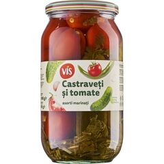 Asorti castraveti/rosii 980g st. VIS