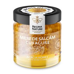 Miere de salcam cu fagure 250g REGINA NATURII