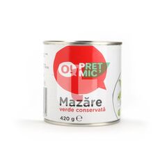 Mazare verde conservata 670g O! PRET MIC MIC