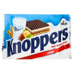 Napolitane lapte/alune 25g KNOPPERS