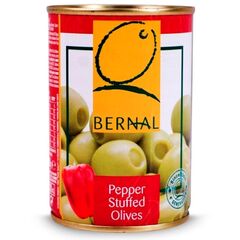 Olive cu ardei 120g/300ml cut. BERNAL