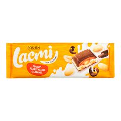 Ciocolcta Lacmi cu lapte, alune si caramel 295g ROSHEN