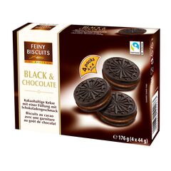 Biscuiti cu ciocolata neagra 176g FEINY