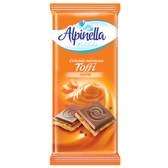 Ciocolata tableta Umplutura de caramel 100g ALPINELLA