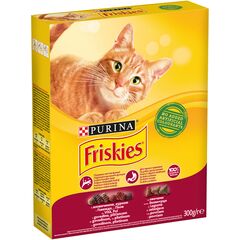 Hrana uscata p/pisici carne/pui/legume 300g FRISKIES