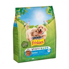 Hrana uscata p/catelusi Pui/lapte/legume Junior 2.4kg FRISKIES
