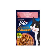 Hrana umeda р/pisici Somon/creveti 85g FELIX