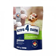 Hrana uscata p/u caini adulti rase mici 400g CLUB4PAWS