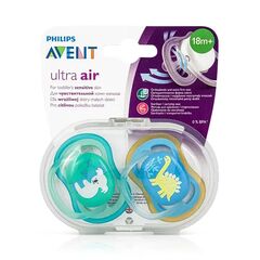 Ultra Air Suzeta din silicon Boy 18m+ 2 buc AVENT