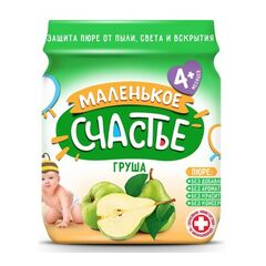 Piure pere 4l+ 90g st МАЛЕНЬКОЕ СЧАСТЬЕ