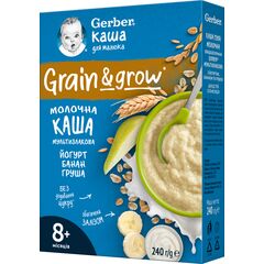 Terci multicereale cu lapte banana/pere/iaurt 240g GERBER