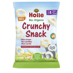 Snack Bio Organic inele de orez si linte 8l+25g pel HOLLE