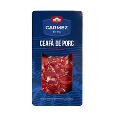 Ceafa de porc crud-afumata, feliata 80g CARMEZ