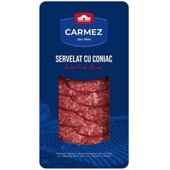 Saleami Servelat Cu Coniac crud-afumat amb. 100g CARMEZ
