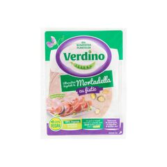 Mortadella vegetală cu fistic felii, 80g VERDINO