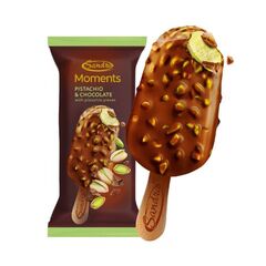 Inghetata MOMENTS cu fistic/ciocolata 85g SANDRA