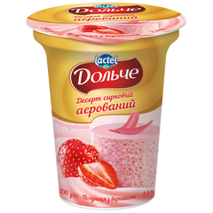Desert aerat cu căpșuni și frișcă, 3.4%, 200 g DOLCE
