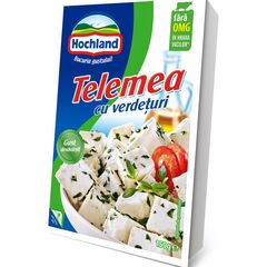 Telemea de vaca Cu verdeata 150g HOCHLAND