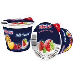 Iaurt capsuni UHT 0.1% 125g MILKY LUX