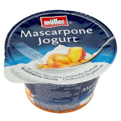 Iaurt MASCARPONE piersic/caise 130g MULLER