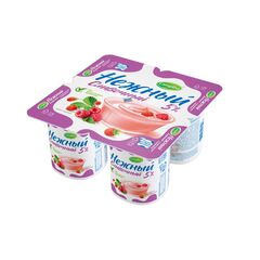 Iaurt Cu zmeura si fragi 5%, 100g НЕЖНЫЙ
