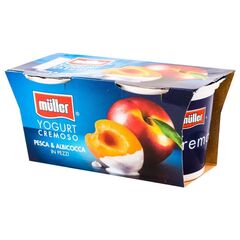 Iaurt Pezzi piersici/caise 2*125g MULLER
