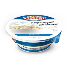 Brânză cu smântână și sare, 9%, 180 g PRESIDENT