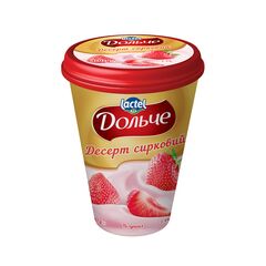 Desert de branza Cu capsuni 3.4%, 400g ДОЛЬЧЕ