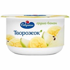 Desert crema de branza para-banana 3,5% 120g САВУШКИН