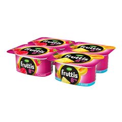 Iaurt cu zmeură, ananas și pepene galben 8%, 115g FRUTTIS