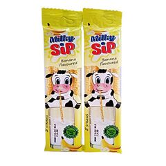 Tubusoare p/lapte banana 30g MILKY SIP