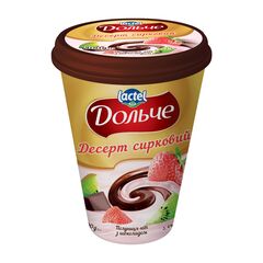 Desert de branza Cu capsuni/kiwi si ciocolata 3.4%, 400g ДОЛЬЧЕ