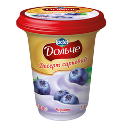 Desert de brânză cu afine 3,4%, 350 g DOLCE