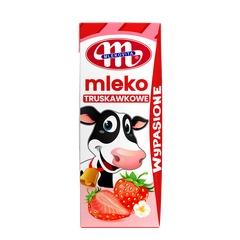 Lapte UHT cu căpșuni 200ml MLEKOVITA