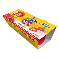 Desert de Branza  Cu capsuni 4%, 2x80g ЛОКО МОКО