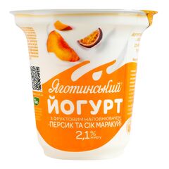 Iaurt cu Piersic maracuja 2.1% 260g ЯГОТИНСЬКЕ